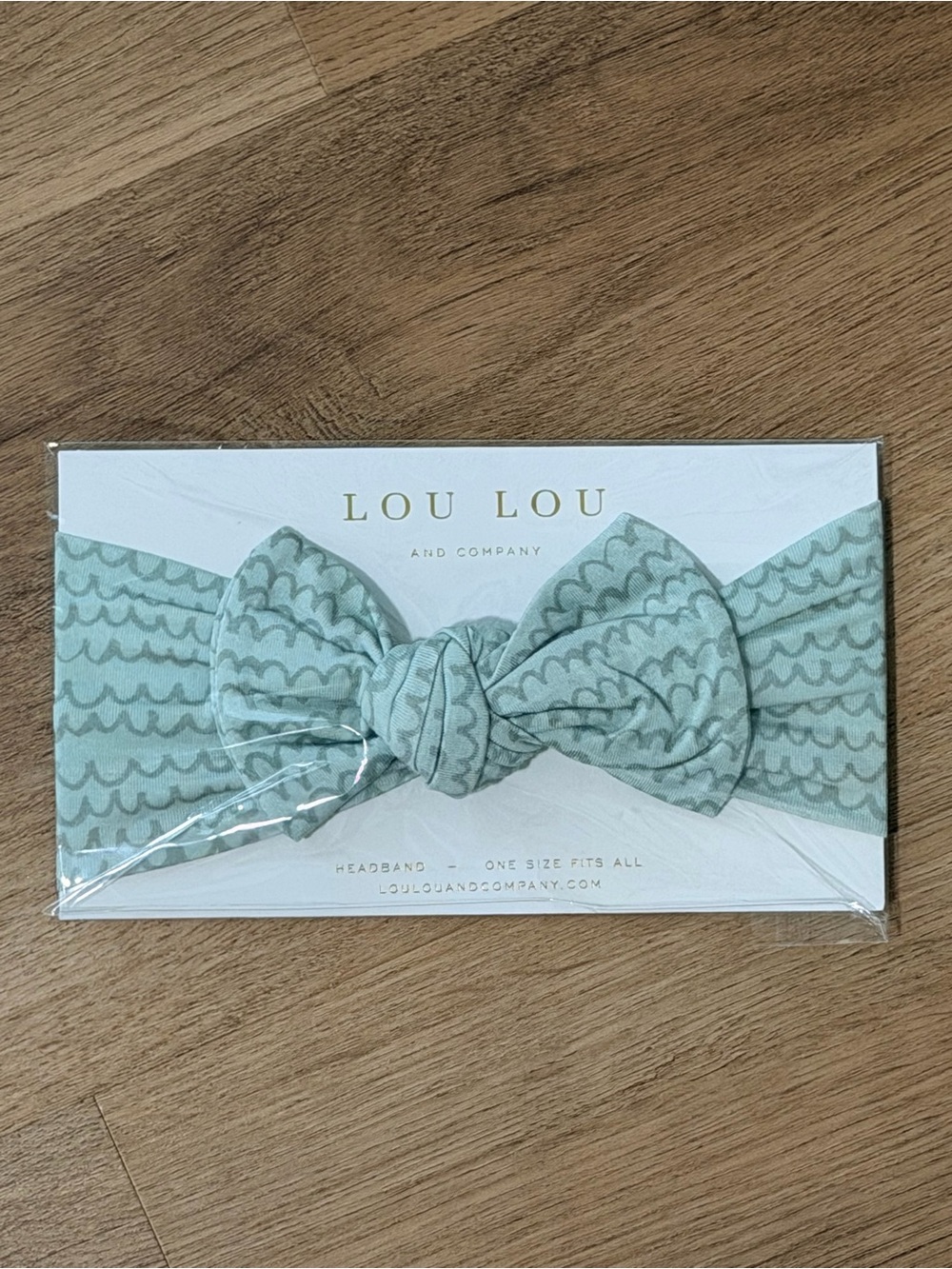 Lou Lou & Company Sage Wave Print Baby Headband